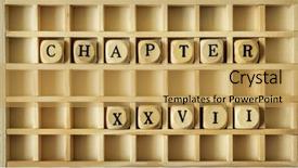  Presentation with game - PPT layouts enhanced with game with the word chapter background and a yellow colored foreground