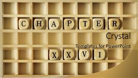  Presentation with game - Beautiful PPT layouts featuring game with the word chapter backdrop and a yellow colored foreground