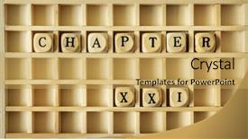  Presentation with game - Audience pleasing slide deck consisting of game with the word chapter backdrop and a yellow colored foreground