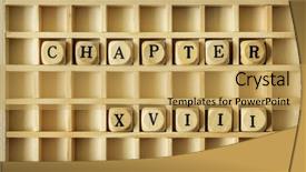  Presentation with game - Cool new PPT layouts with game with the word chapter backdrop and a yellow colored foreground