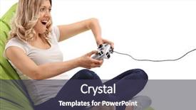  Presentation with video game 3d play games - Cool new PPT layouts with games isolated on white background backdrop and a  colored foreground