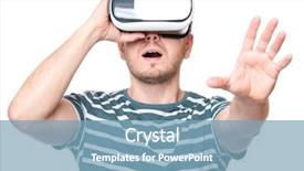  Presentation with virtual reality - Theme having games isolated on white background background and a teal colored foreground