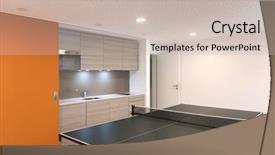  Presentation with olympic games ring - Colorful theme enhanced with games room with table tennis backdrop and a soft green colored foreground