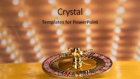  Presentation with roulette wheel - Slides with games wheels - gaming table roulette wheel background and a  colored foreground