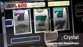  Presentation with slot machine - Amazing presentation having slot machine backdrop and a dark gray colored foreground