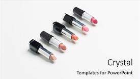  Presentation with cosmetics beauty - Audience pleasing slide set consisting of gamma - cosmetics makeup and beauty concept backdrop and a white colored foreground