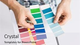  Presentation with interior design cafeteria - Audience pleasing PPT theme consisting of gamma - interior design and renovation concept backdrop and a light gray colored foreground