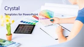  Presentation with interior design cafeteria - Beautiful presentation featuring gamma - interior design renovation and technology backdrop and a  colored foreground