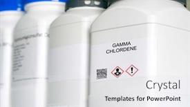  Presentation with hazardous - Slides enhanced with gamma-chlordene-gamma-chlordene-hazardous background and a white colored foreground
