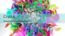  Presentation with bright white - Slide deck consisting of gamma wast - abstracy platic straws bright colors background and a  colored foreground