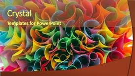  Presentation with diversity bright colors - Slides having gamma wast - abstracy platic straws bright colors background and a red colored foreground