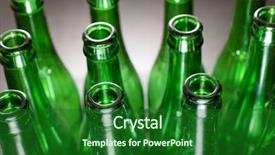  Presentation with bottles - Slide deck with gamma wast - green bottles of beer background and a forest green colored foreground