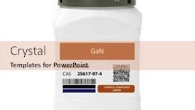  Presentation with chemical - Presentation design having gan-gallium-nitride-chemical-compound and a coral colored foreground