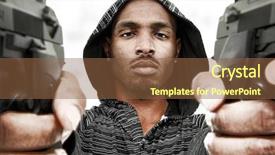  Presentation with angry - Amazing presentation design having gang - angry young black adult male backdrop and a tawny brown colored foreground