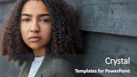  Presentation with african american teenager girl - PPT theme with gang - beautiful mixed race african american background and a dark gray colored foreground