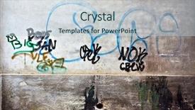 Presentation with graffiti - Amazing theme having gang graffiti backdrop and a  colored foreground