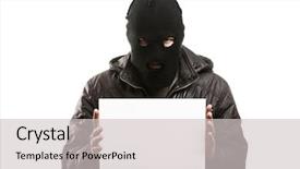  Presentation with blank signs - Amazing PPT theme having reptile - common lizard portrait peeping backdrop and a gray colored foreground