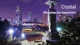  Presentation with korea - PPT theme consisting of 2 world war is abandoned bomb shelter background and a tawny brown colored foreground