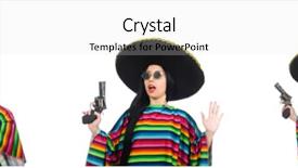  Presentation with mexican - Cool new theme with gangsta - mexican woman in funny concept backdrop and a  colored foreground