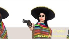  Presentation with mexican - Beautiful theme featuring gangsta - mexican woman in funny concept backdrop and a  colored foreground