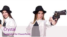 Presentation with holding hands old young - Amazing PPT layouts having gangsta - young woman holding handgun isolated backdrop and a lemonade colored foreground