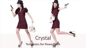  Presentation with gangster - Amazing theme having gangster with gun and money backdrop and a lemonade colored foreground