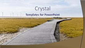  Presentation with wetland - PPT layouts with gaomei-wetlands-wetland-in-taichung background and a  colored foreground