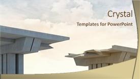  Presentation with gap - Presentation featuring gap in the concrete bridge background and a sky blue colored foreground