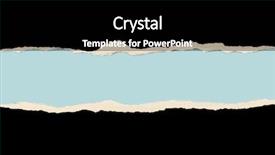  Presentation with gap - Slide set with gap ripped in black paper background and a black colored foreground