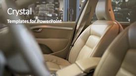  Presentation with garage car - Cool new presentation theme with garage waiting for tyre backdrop and a tawny brown colored foreground