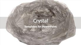  Presentation with garbage - PPT layouts with garbage bag background and a gray colored foreground