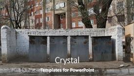  Presentation with solid waste - Amazing presentation design having garbage-bins-storage-for-solid backdrop and a dark gray colored foreground