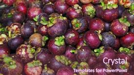  Presentation with mangosteen - Theme with garcinia - mangosteen background and a  colored foreground