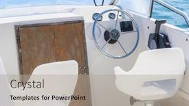  Presentation with italy - Audience pleasing slide deck consisting of garda italy - july 21 2019 image of a steering wheel on a motor boat backdrop and a light gray colored foreground