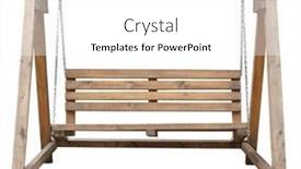  Presentation with outdoor furniture - Slide deck consisting of garden-bench-seat-wooden-porch background and a white colored foreground