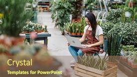  Presentation with young man holdng laptop on lap money - Theme having garden-center-worker-using-laptop background and a coral colored foreground