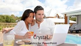  Presentation with preschooler outside - Slide deck having sustainable development - wind mills renewable energy background background and a light blue colored foreground