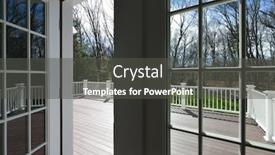  Presentation with garden - PPT layouts featuring garden-deck-view-through background and a dark gray colored foreground