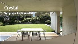  Presentation with architecture - Cool new slide set with garden desin - architecture of attilio panzeri modern backdrop and a violet colored foreground