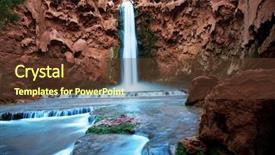  Presentation with eden - PPT layouts featuring garden eden - havasu river background and a tawny brown colored foreground