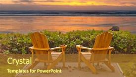  Presentation with british columbia - Slide deck enhanced with garden furniture - picnic bench with a gorgeous background and a tawny brown colored foreground