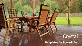  Presentation with furniture - Cool new presentation with garden furniture on a wet backdrop and a tawny brown colored foreground