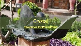  Presentation with five senses - Beautiful slide deck featuring crying little asian infant baby backdrop and a soft green colored foreground