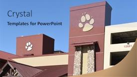  Presentation with wolf - Cool new slide deck with garden-grove-california-31-mar backdrop and a light blue colored foreground