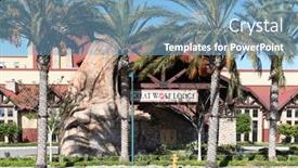  Presentation with wolf - Audience pleasing slide set consisting of garden-grove-california-31-mar backdrop and a light blue colored foreground