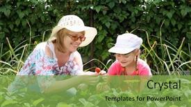  Presentation with desert gardening - Amazing presentation theme having concerned therapist comforting female patient in the office backdrop and a light gray colored foreground