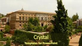  Presentation with granada - Theme enhanced with garden of alhambra granada spain background and a tawny brown colored foreground