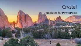  Presentation with colorado - Presentation having garden of the gods colorado background and a light blue colored foreground