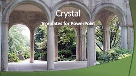  Presentation with eden - Presentation with garden background and a gray colored foreground