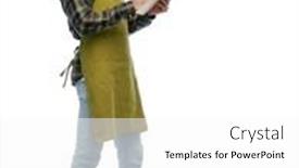  Presentation with apron gardening - Cool new theme with gardening-farming-and-people-concept backdrop and a white colored foreground